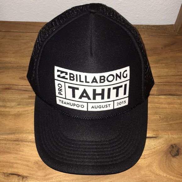 2015 BILLABONG PRO SURFING TOUR TAHITI TEAHUPO’O SURF Trucker Mesh Cap SnapBack - Picture 1 of 3